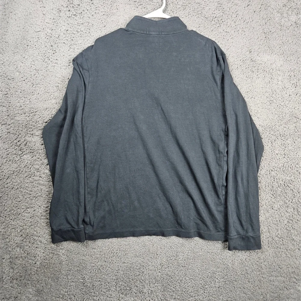 Polo Ralph Lauren Quarter Zip Pullover Men's Long Sleeve Shirt Gray‎